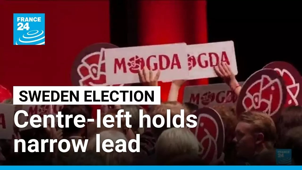 Centre-left holds narrow lead in knife-edge Sweden vote • FRANCE 24 English