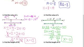 Segment Addition Notes 2019