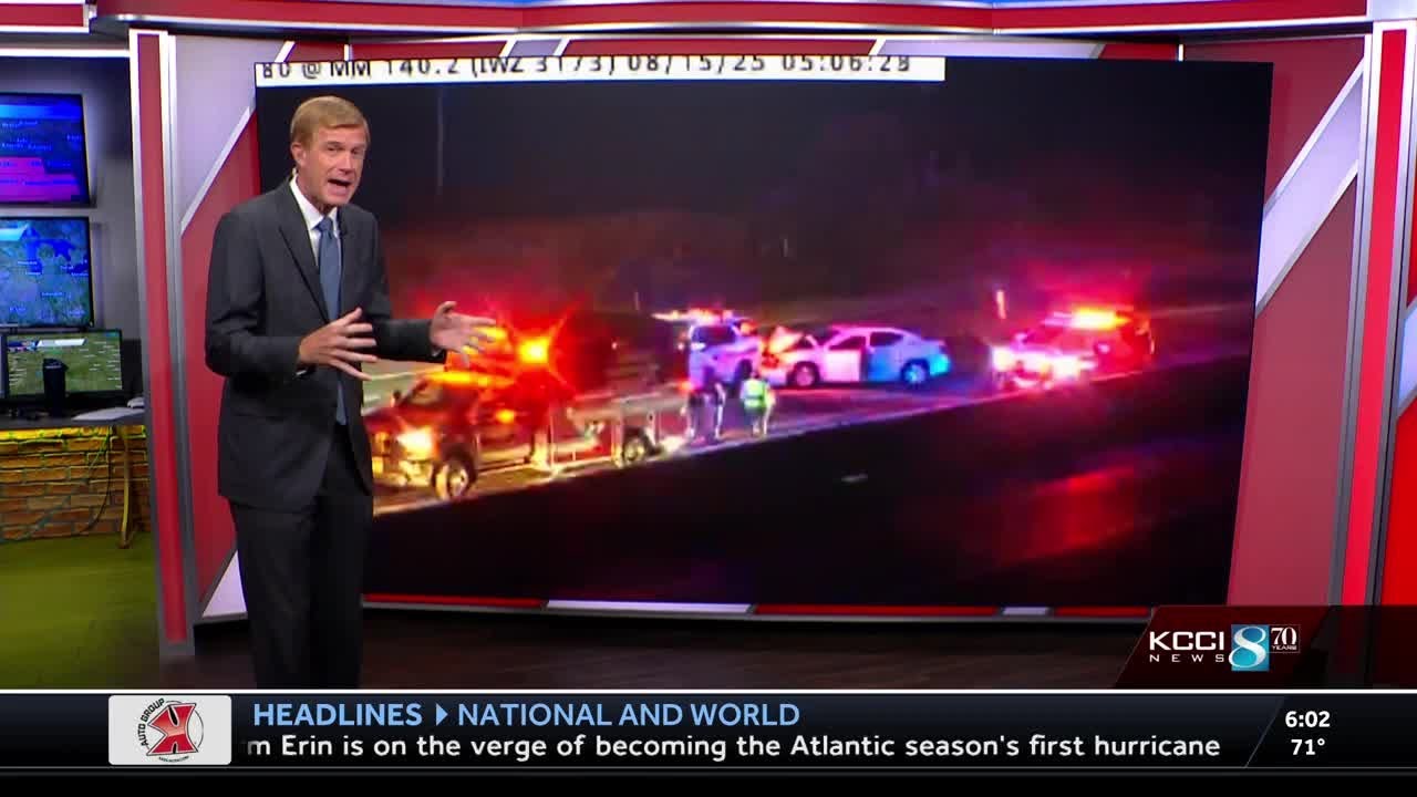 Des Moines traffic: Crash, vehicle fire on Interstate 80 slow morning ...