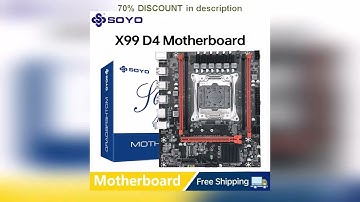 A must-have product! SOYO X99 Gaming Motherboard USB3.0 Dual Channel DDR4 Memory PCIEx16 LGA2011-3