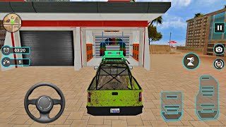 Pickup Truck Driving in Car Wash Garage Service Workshop - Modern Auto Wash - Android IOS Gameplay screenshot 5