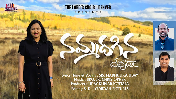 నమ్మదగిన దేవుడా | JK Christopher | Madhulika Uday | Denver, USA | #teluguchristiansong