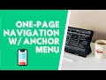 One Page Navigation With Anchor Menu In WordPress with Elementor