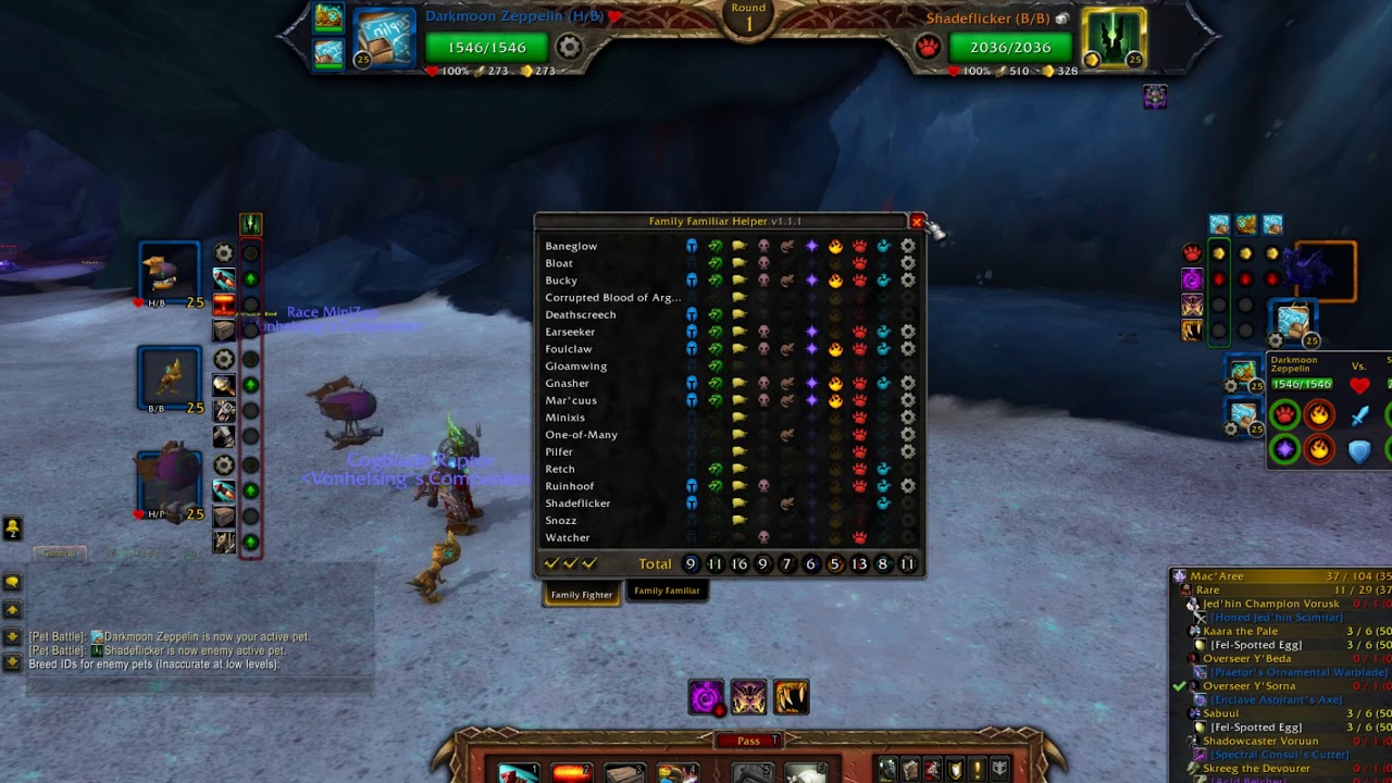 WoW pet battle Shadeflicker vs  Mechanical