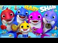 Super Baby Shark | baby Shark doo doo 🦀🐬, Wheels on the Bus - Banana Cartoon School Theatre