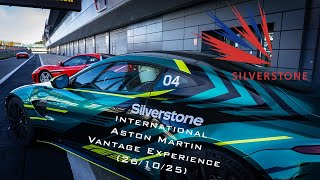 Career Overview Silverstone international Aston Martin Vantage Experience (26/10/25)