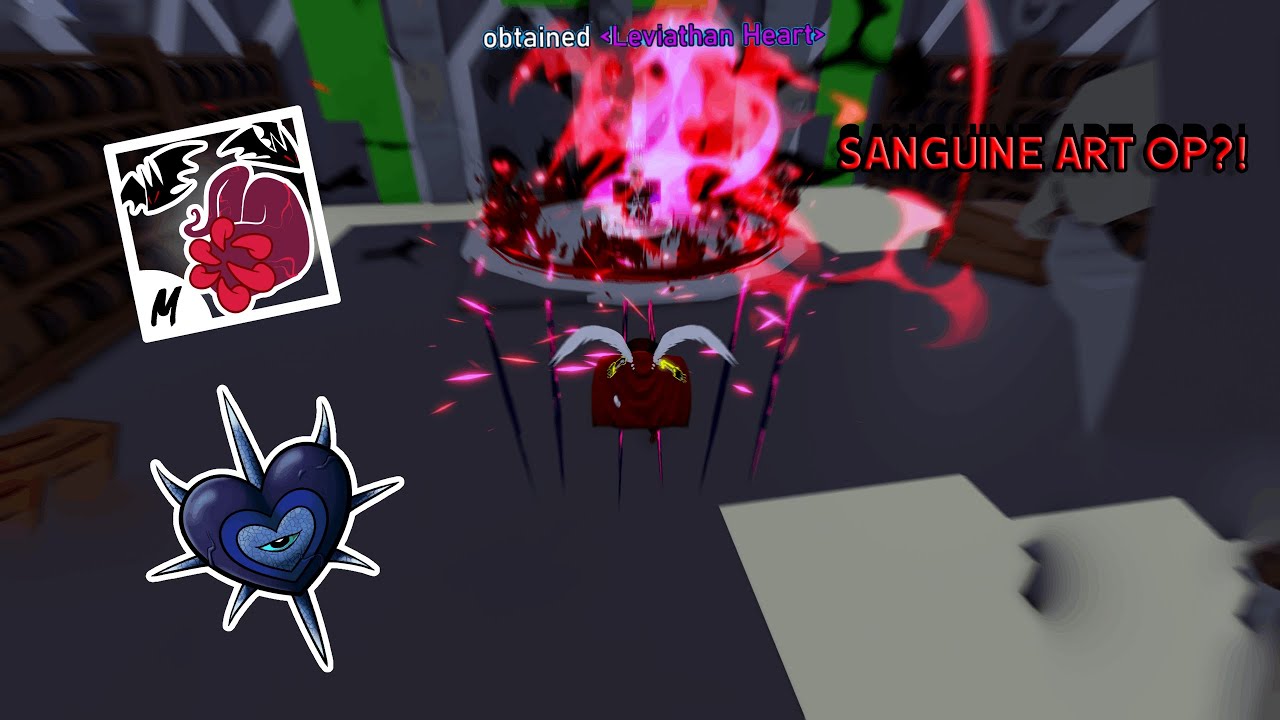 How to get Sanguine Art in Blox Fruits - Harpoon & Leviathan's Heart 