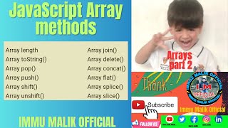 Array methods in javascript | Javascript tutorial (part-2) #javascript#tutorial