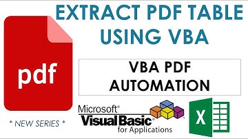VBA to Extract Table from PDF Document - VBA PDF Automation-4