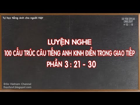 Video Luyện nghe cấu trúc câu tiếng Anh kinh điển trong giao... - youtube
