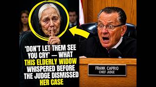 Don’t Let Them See You Cry’ What This Elderly Widow Whispered Before Frank Caprio Dismissed Her Case