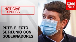 Orrego tras reunión de gobernadores con Boric: "Hay muy buena sintonía con el presidente electo"