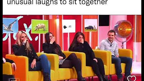 French Tv show invited people with unusual laughs to sit together