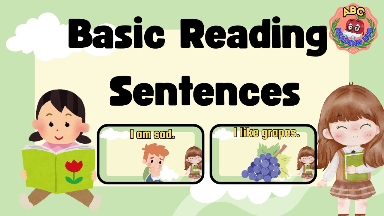 Basic Reading Sentences for Kids | English Reading Practice for ...