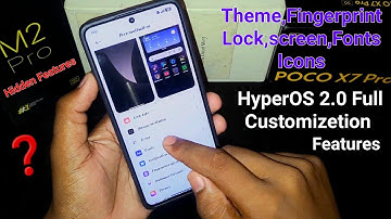 Poco x7 pro 15+ Customizetion Features | HyperOS 2.0 Hidden features 