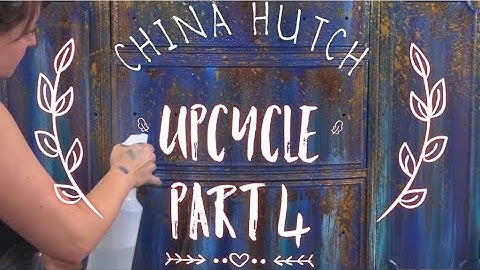 China Cabinet Upcycle! Episode 4: Dripping with Gold & Jewel Tones