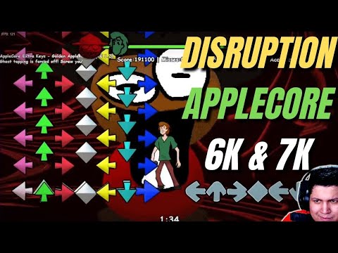I Destroyed DISRUPTION and APPLECORE on 6K and 7K VERSIONS !!! FNF feat shaggy