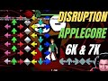 I destroyed disruption and applecore on 6k and 7k versions  fnf feat shaggy