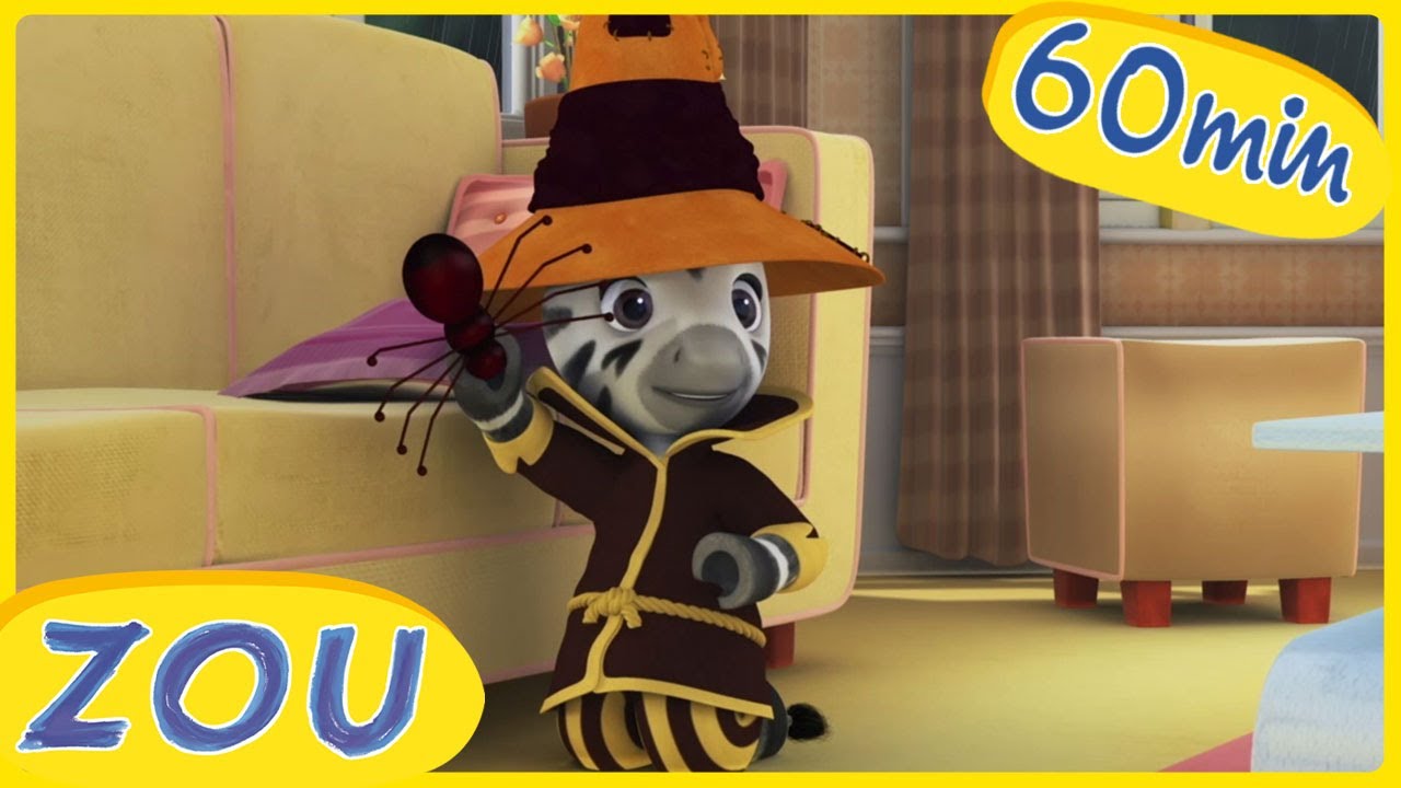 Zou’s Haunted Halloween! 👽 | Creepy Costumes and Silly Spooks! | ZOU in English 🦓 | Cartoons