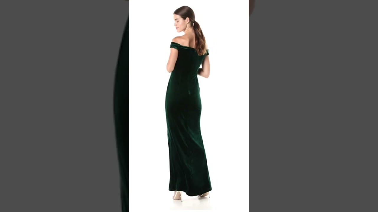 Women's Stretch Velvet Dress 