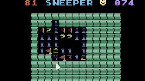 Sweeper - Atari game for NOMAM BASIC 10Liners Contest 2023