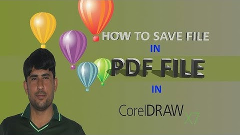How To Save File In PDF File In Coreldraw x7 || Publish To PDF In Coreldraw || #PDFfile