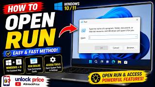 HOW TO OPEN RUN ON WINDOWS 10/11 | WINDOWS + R SHORTCUT #UNLOCKPRICE screenshot 3