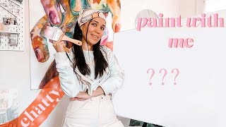 a (very shining) chatty paint with me | cozy + chill