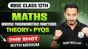 RBSE Class 12 Maths | Inverse Trigonometric Functions Made Easy! 🚀 | Theory + MCQs in One Shot ✅