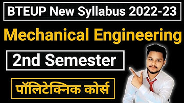 Polytechnic Mechanical 2nd Sem. Latest Syllabus 2022-23 |BTEUP 2nd Sem Subject|Second Sem. Syllabus