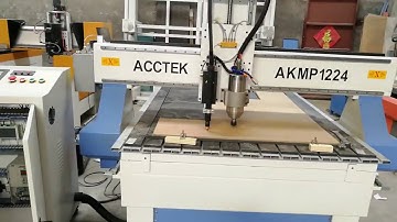 Acctek AKMP1224 CNC Spindle and Plasma Torch combined machine plasma part show cnc function show
