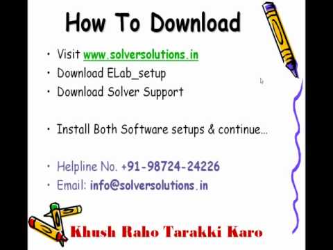 E-Lab: Software For Clinical Labs; www.solversolutions.in Part 3 tutorials youtube