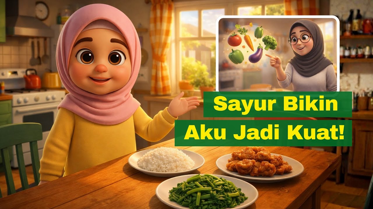 Sayur Bikin Aku Jadi Kuat! | Cerita Anak AI