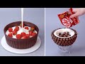 So easy chocolate cake tutorial for beginner  transform cake  perfect colorful cake recipe