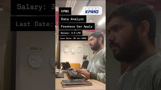 KPMG : Data Analyst Role : Freshers Apply : 29 Jun 2026 #job #hiring #jobsearch #career #follow