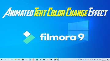 Animated Text Color Change Effect in Filmora 9