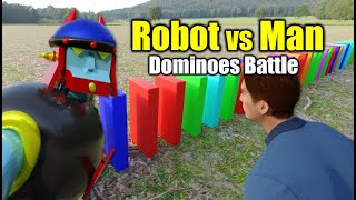 Robot and Man  Dominoes Battle screenshot 3