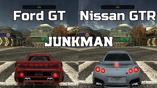 Ford GT vs Nissan GTR - NFS MW Redux V3 - WHICH IS FASTEST ?