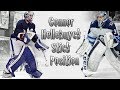 Connor Hellebuyck's Stick Positioning