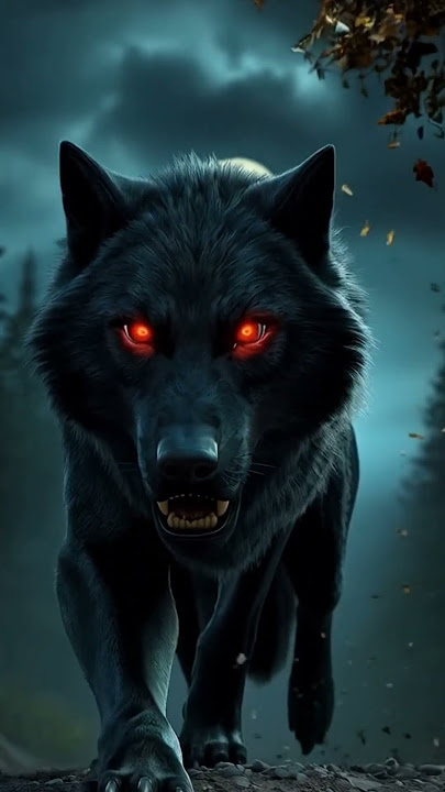 Live wallpaper black wolf 2 | ChatGPT, Hailuo AI #livewallpaper #photo