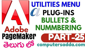 Adobe Page maker in Telugu 25 (Bullets & Nummbering) (www.computersadda.com)