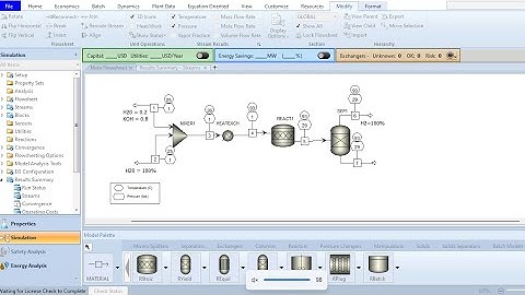 Green Hydrogen Production Using Water Electrolysis: H2O = H2 + O2. Aspen Hysis V12.1