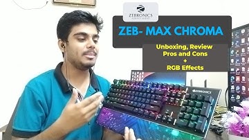 Zebronics zeb max chroma  || Unboxing review and RGB Modes