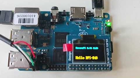 Banana Pi BPI-M4 Berry control oled module via spi wiringpi control