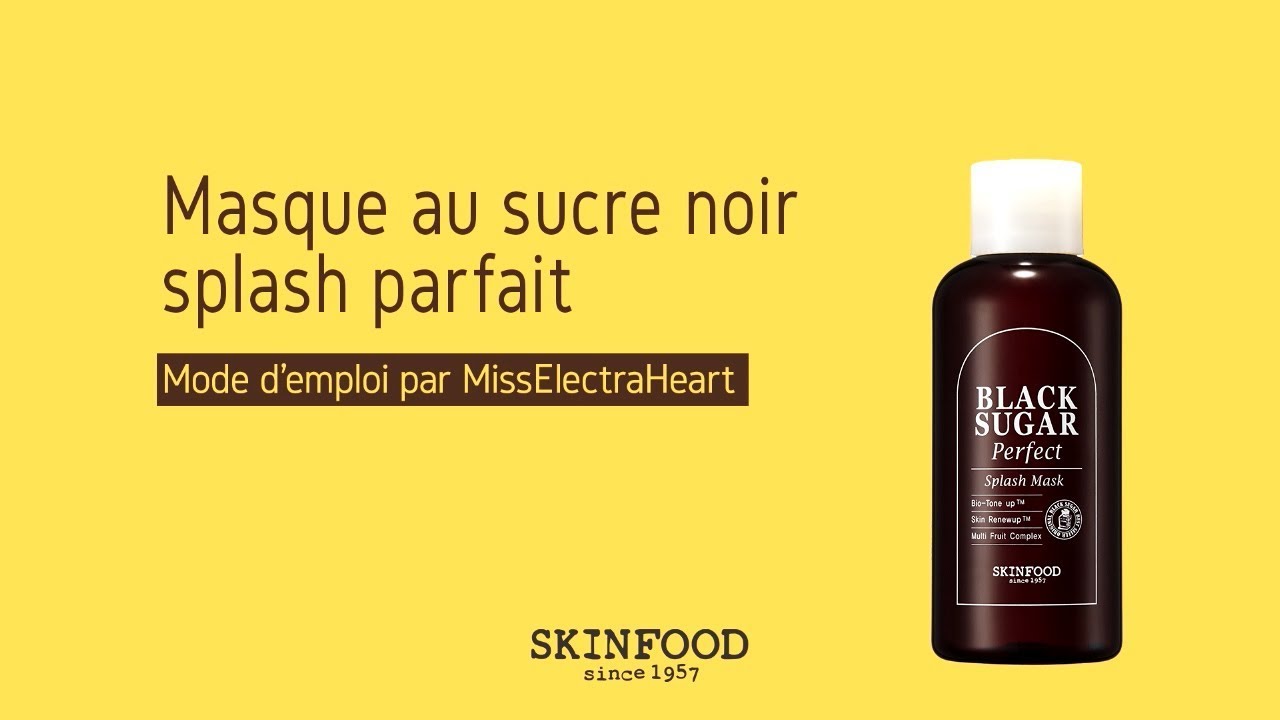 Menneskelige race chokolade Ødelæggelse SKINFOOD] "Blacksugar Perfect Splash Mask" How-to by MissElectraHeart  (French) - YouTube