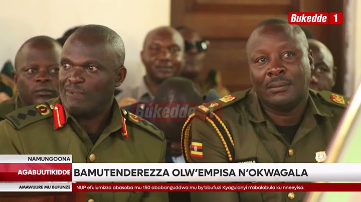 Agabuutikidde Okusabira omwoyo gwa Ltd. Maj. Gen. Ssebaggala batenderezza emirimu gye