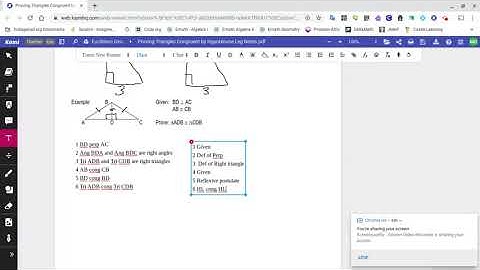 Hypotenuse Leg Proofs Video
