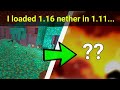 What happens if NEW Nether is loaded in OLD Minecraft?... (MCPE)