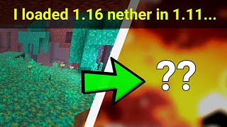 What happens if NEW Nether is loaded in OLD Minecraft?... (MCPE)