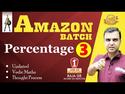 PERCENTAGE ⚡️LIVE 🔥Most Important for CHSL MAINS CGL 2023 Aspirants🔥 Percentage Class- 3 by RAJA SIR
